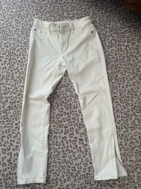 DL1961 Women's Straight Leg Jeans in Off-White